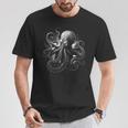 Octopus Pulpo Oceaneaquid Octopus Drawing Tシャツ 面白い贈り物