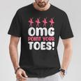 Omg Point Your Toes Dance Teacher Ballet Tシャツ 面白い贈り物