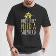 Onlyheep Need Ahepherd Anarchist シンボル アナキズムミーム Tシャツ 面白い贈り物