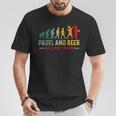 Padel Y Cerveza Evolución Divertida Para Amantes Del Pádel Camiseta unisex Regalos divertidos