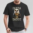 Panda Daddy Papà Pandas Festa Del Papà Dolce Panda Papà Maglietta Regalos divertidos