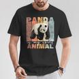 Panda Is Mypirit Animal かわいいパンダヴィンテージパンダ Tシャツ 面白い贈り物