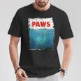 Paws 猫 子猫 ニャーパロディー おもしろ猫好き Tシャツ 面白い贈り物