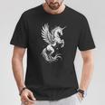 Pegasus ファニーグラフィックtシャツ Tシャツ 面白い贈り物
