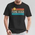 Pismo Beach ピズモビーチ カリフォルニア レトロ サンセット サーフ トリップ ラブ サーフィン Tシャツ 面白い贈り物