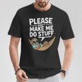 Please Don’T Make Me Dotuff Lazy Humor Tシャツ 面白い贈り物
