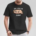 Pregnancy Mom Mother See You In June T-Shirt Personalized Gifts
