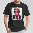 Pro Trump Bubble Gum Pink Glasses Donald Trump Tシャツ 面白い贈り物