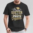 Proud Sister Of A Class Of 2025 Graduate Senior Graduation T-Shirt Unique Gifts