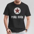Punk Rock パンクロックスターのプレゼントでパンクロックミュージシャンのデザイン Tシャツ 面白い贈り物