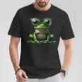 Ranaerde Con Gafas Deol Divertido Reptil Herpetología Amor Camiseta unisex Regalos divertidos