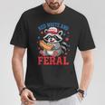 Red And Feral 4Th Of July ユーモア キッズ アメリカ Tシャツ 面白い贈り物
