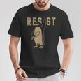 Resist Penguin Activism Diseño Gráfico Camiseta unisex Regalos divertidos