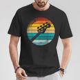 Retro Bajista Rockero Músico Instrumento Música Bajo Camiseta unisex Regalos divertidos