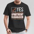 Retro Profession I'm The Apartment Manager Tシャツ 面白い贈り物