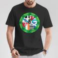 Rueda De Banderas De Las Naciones Celtas Diseño De Círculo De Patrimonio Cultural Camiseta unisex Regalos divertidos