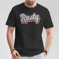 Rusty 名前入りシャツ カスタムレタリング 70年代 Tシャツ 面白い贈り物