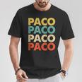 S Y Regalos Para Paco Personalizada Paco Niños Hombre Manga De Doble Puntada Regular Fit Clásico Cuello Crew Camiseta unisex Regalos divertidos