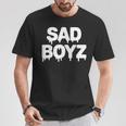 Sad Boyz Drip おもしろグラフィックノベルティ トレンディギフト Tシャツ 面白い贈り物
