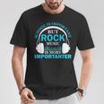 School Is Important But Rock Music Is More Importanter Tシャツ 面白い贈り物