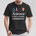 Science Is Not A Liberal Conspiracy リベラルシャツ Tシャツ 面白い贈り物