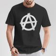 Signos De Anarquía Libertad Punks Punk Rock Anarquía Camiseta unisex Regalos divertidos