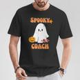 Spooky Ghost Dogs ハロウィンtシャツ コーチに最適 Tシャツ 面白い贈り物