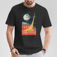 Sputnik Ussr ビンテージポスター製品 共産主義ソ連宇宙 Tシャツ 面白い贈り物