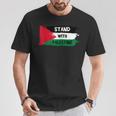 Stand With Palestineupporters Free Gaza エルサレムモスク Tシャツ 面白い贈り物
