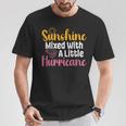 Sunshine Mix With A Little Hurricane 面白い皮肉な引用 Tシャツ 面白い贈り物