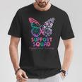 Support Squad Thyroid Cancer Awareness Butterfly T-Shirt Personalized Gifts Support Squad Thyroid Cancer Awareness Butterfly T-Shirt Personalized Gifts