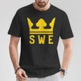 Swe With A Royal Crown スウェーデン Tシャツ 面白い贈り物