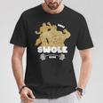 Swole Gymwole Doge Meme Buff Doge Meme Tシャツ 面白い贈り物