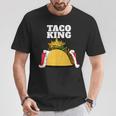 Taco King シャツ タコス愛好家用 Tシャツ 面白い贈り物