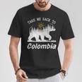 Take Me Back To Colombia ビンテージ コロンビア バケーション Tシャツ 面白い贈り物