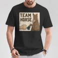 Team Horse 面白い馬のデザイン Tシャツ 面白い贈り物