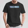 Techno Edm Music Rave Party Raver Dj テクノハウス Tシャツ 面白い贈り物