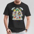 Thangka ブッダ ヨガ 曼荼羅 瞑想 仏教 ナマステ Tシャツ 面白い贈り物