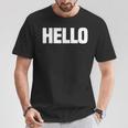 Thatays Hello シャツ こんにちはと言うデザイン Tシャツ 面白い贈り物