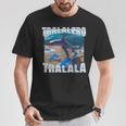 Tralalero Tralalahark Meme イタリアンブレインロットtシャツ Tシャツ 面白い贈り物