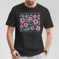 Trans Rights Are Human Rights Floral Lgbtq Pride Transgender T-Shirt Unique Gifts