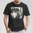 Ufoとリス自撮り面白いリス愛好家 Tシャツ 面白い贈り物