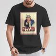 Uncleam I Want You For Us Army ビンテージポスターtシャツ Tシャツ 面白い贈り物