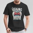 Uper Boxing Mom Guantes De Boxeo Y Boxeadores De Apoyo Cuello Camiseta unisex Regalos divertidos