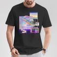 Vaporwave 美的pc トリッピーアート 90年代コンピューター Tシャツ 面白い贈り物