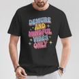 Very Demureery Mindfulibes Only Cute Retro Girls Tシャツ 面白い贈り物