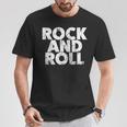 Vintage Grunge Old Rock & Roll Music Rock And Roll Tシャツ 面白い贈り物