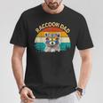 Vintage Retro Wild Animalummerunglass Common Raccoon Dad Tシャツ 面白い贈り物