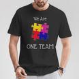 We Are One Team ジグソーパズル付き Tシャツ 面白い贈り物