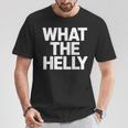 What Helly グラフィックtシャツ What Apparel Tシャツ 面白い贈り物
